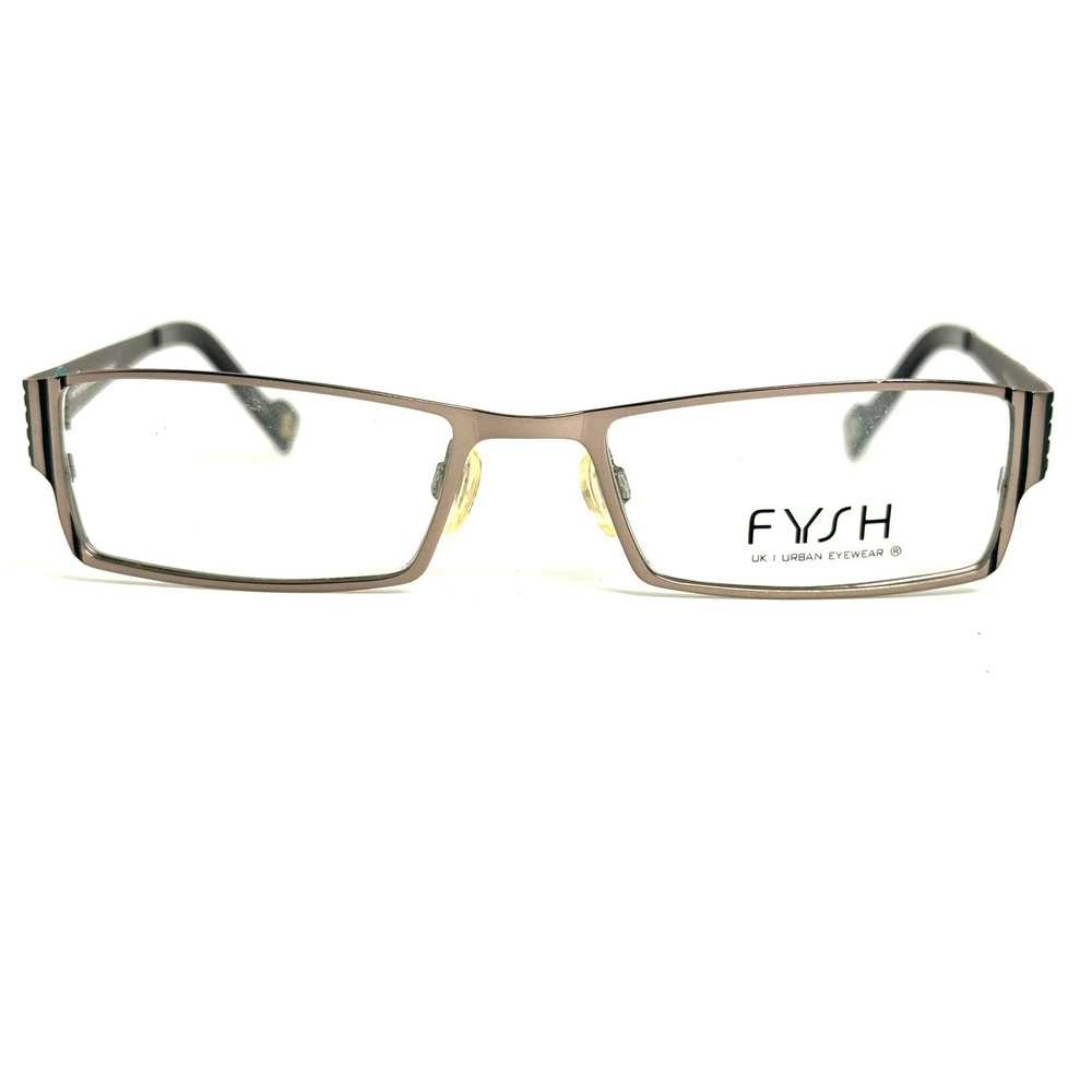 FYSH UK Urban Eyewear 3343 103 Gunmetal Gray Rectangular Frames 52-18-140